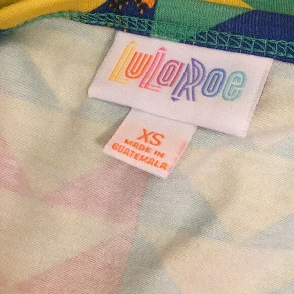 NWT LULAROE JULIA dress in size x small in a triangle pattern - Picture 11 of 12